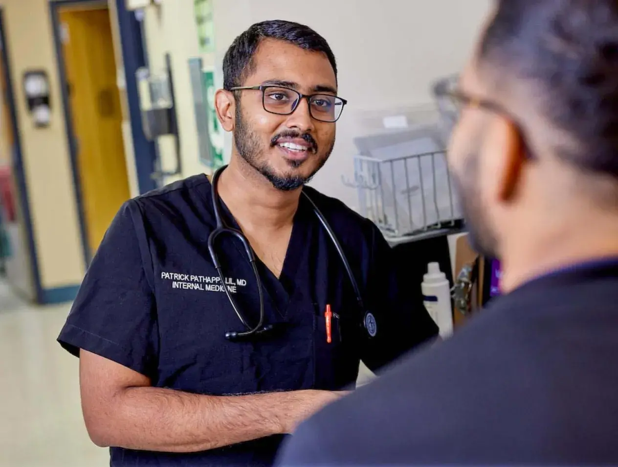 Internal Medicine worker in hospital