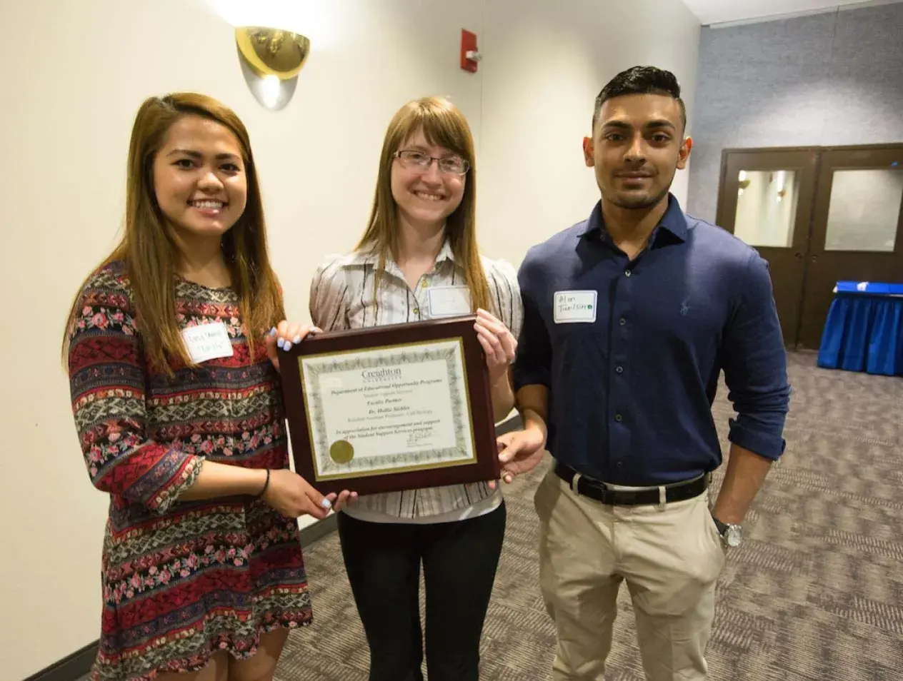 TRiO student recognition 