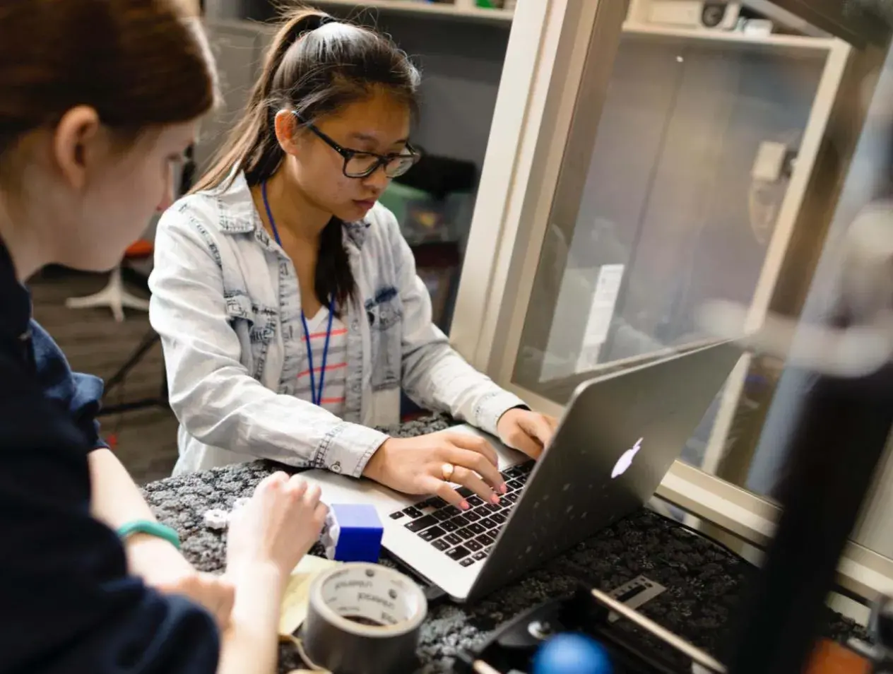 Students in lab