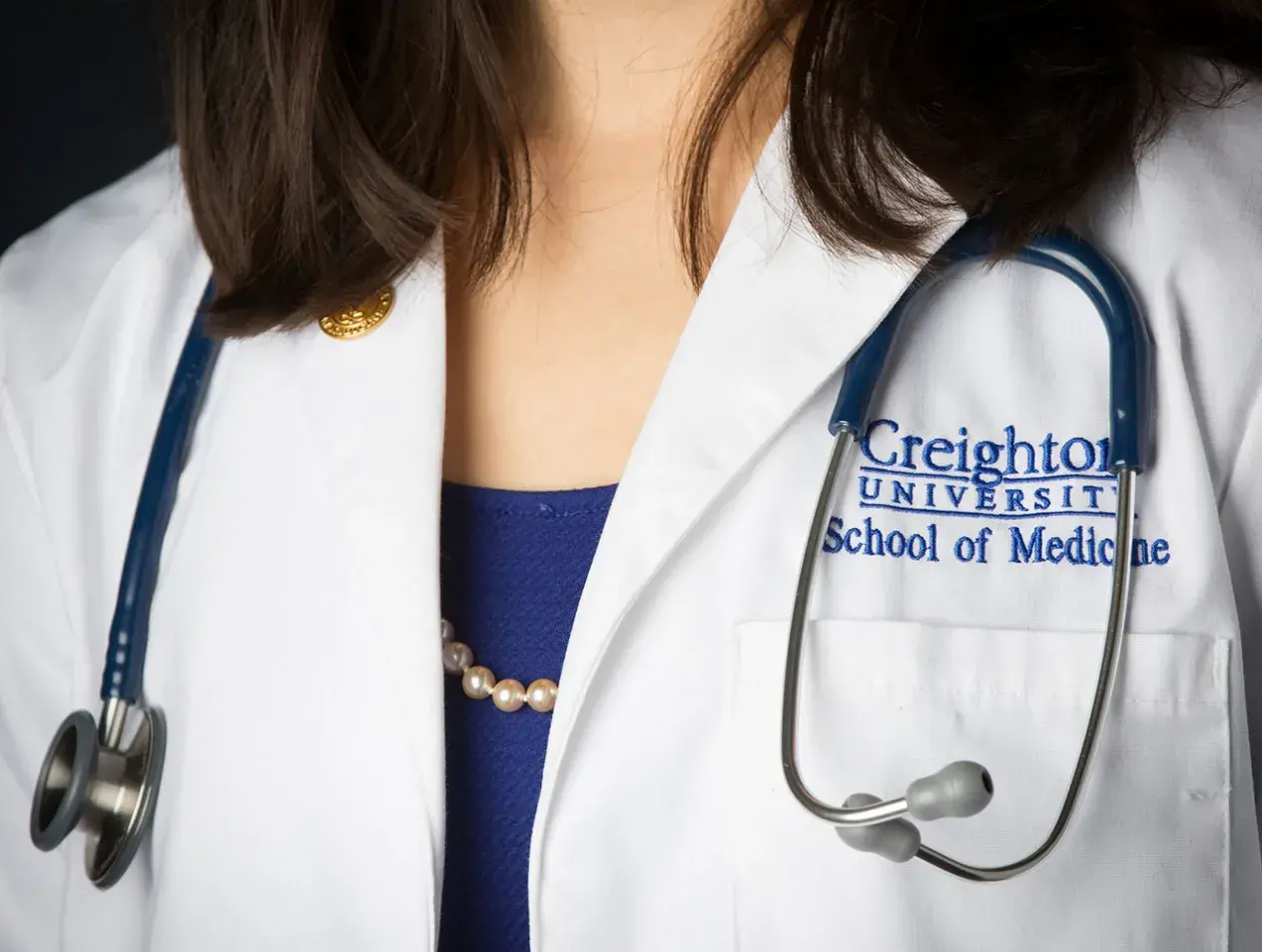 Creighton white coat