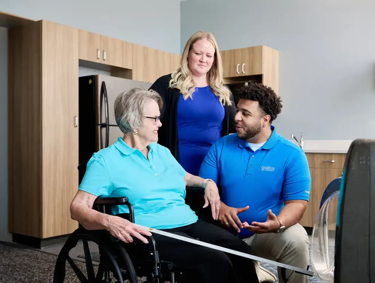OT student working with patient