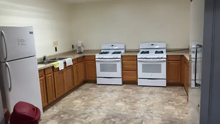 Jogues kitchen area
