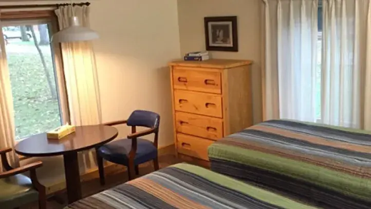 Modern cabin bedroom