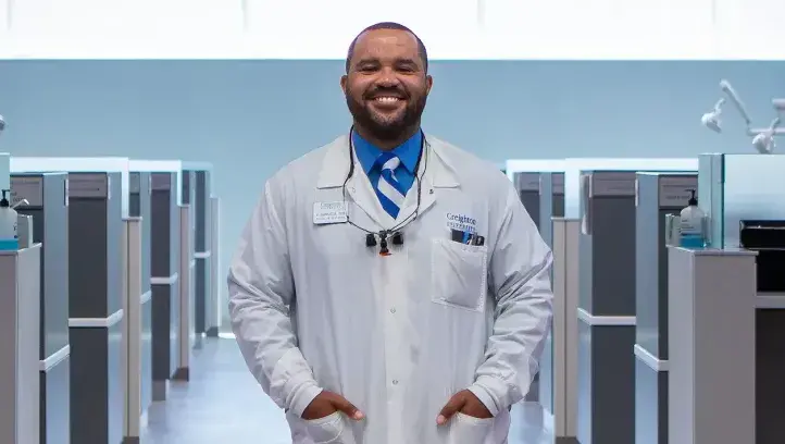 Alvin Samuels in Dentistry lab