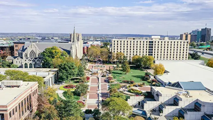 Omaha campus skyline