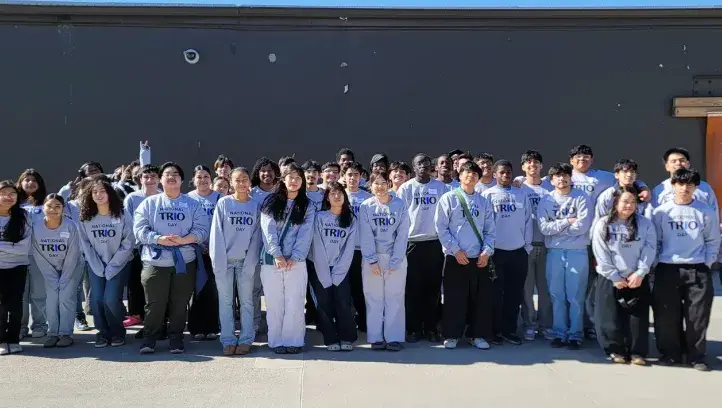 Students posing on National TRIO Day