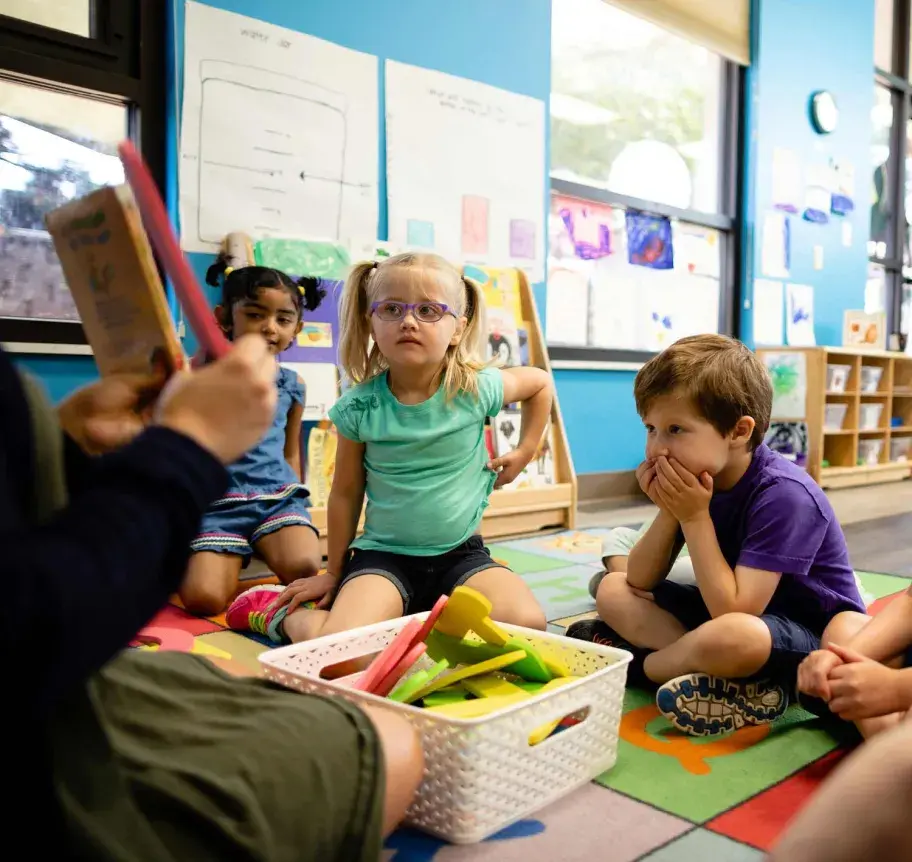 Elementary students in classroom