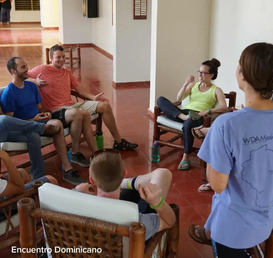 Theology students in discussion