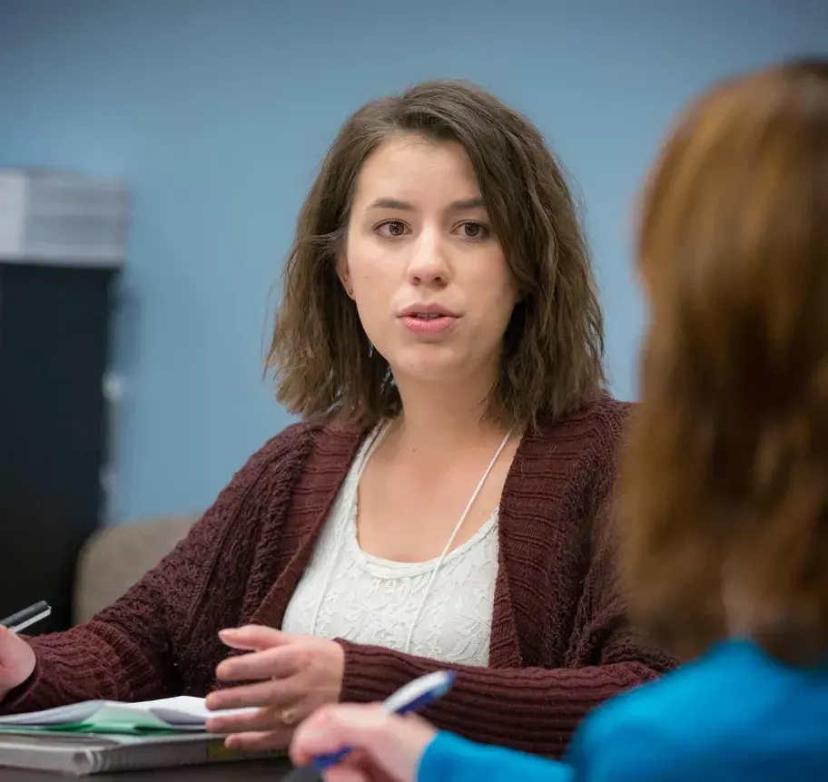Students in discussion