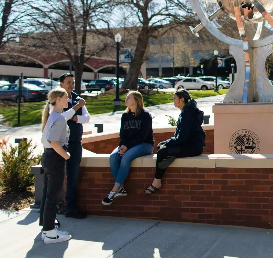 Students at Creighton campus