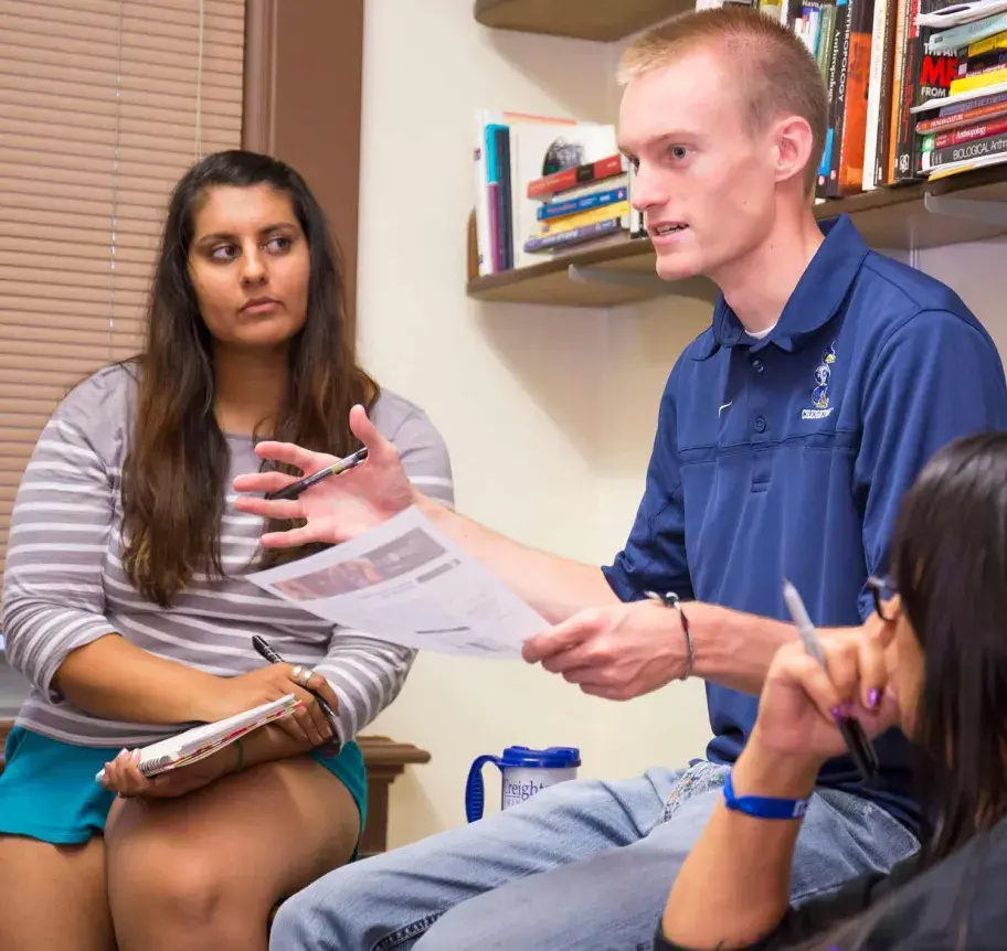 Students in discussion