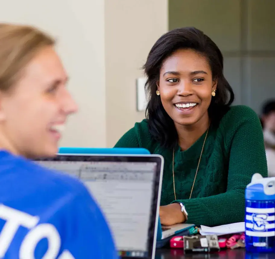Students gathered in Harper Center on Creighton campus