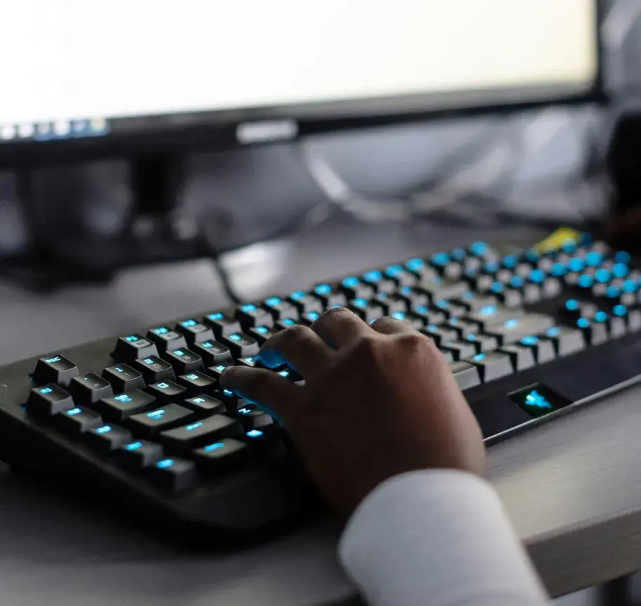 Hands on keyboard