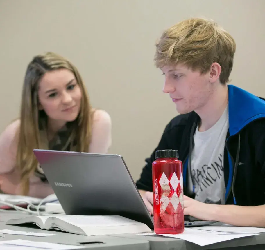 Students working together in classroom
