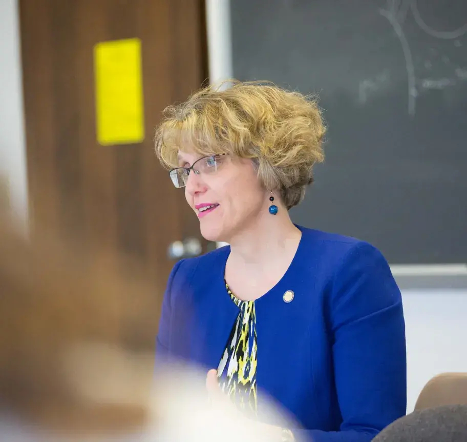 Faculty teaching in classroom