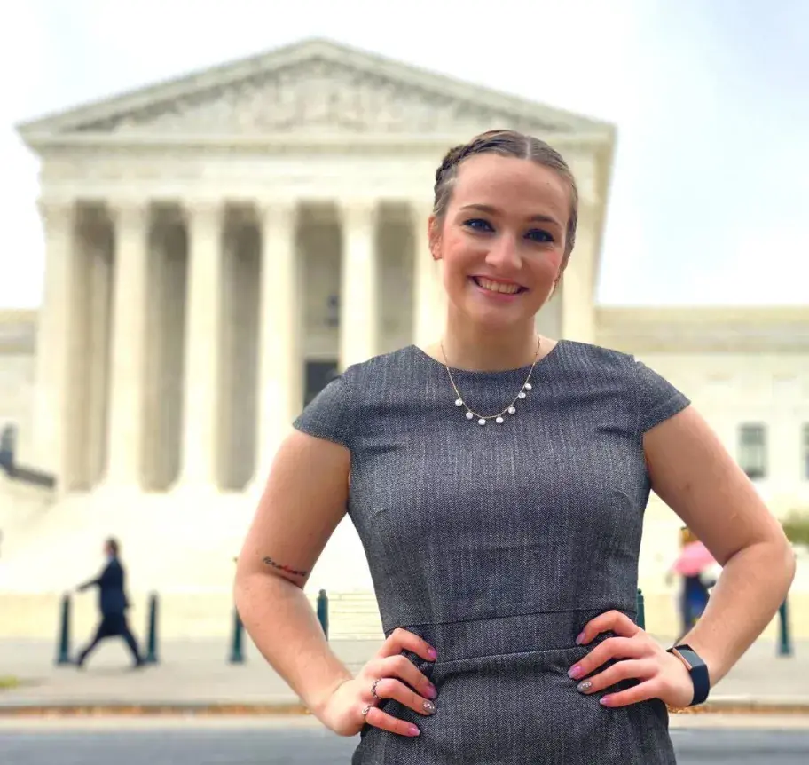 Creighton female student in Washington.