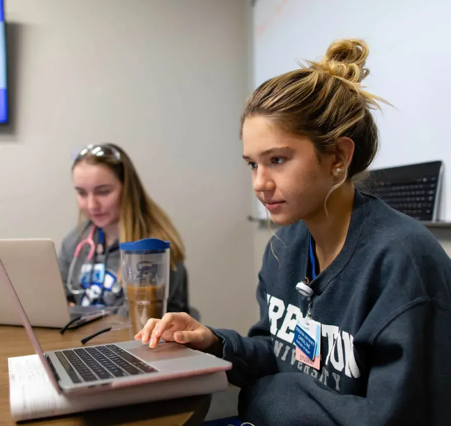 Students using laptops