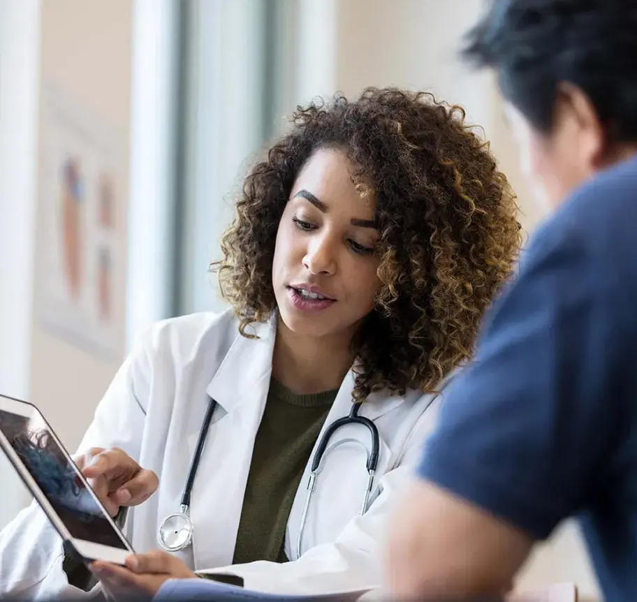 Health professionals working together