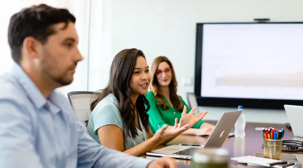 Students in conference room