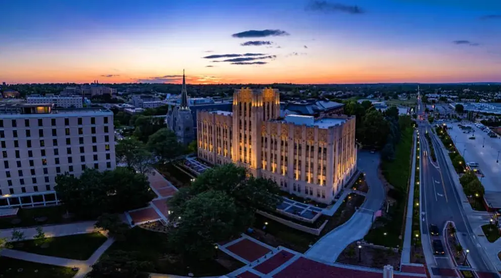 Creighton Hall by Night 