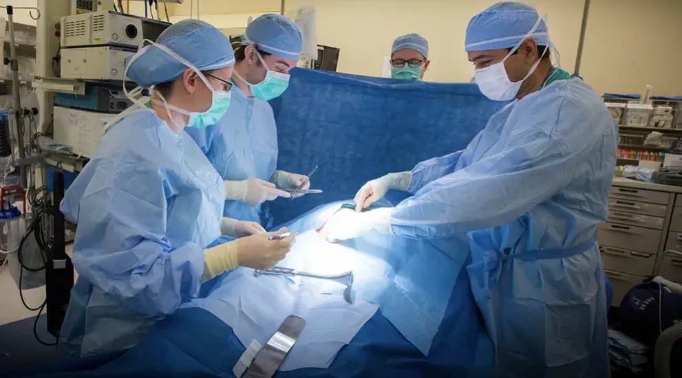Surgery taking place