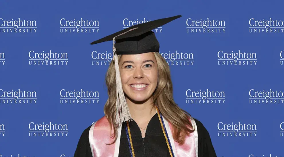 Abby Kleespie at commencement