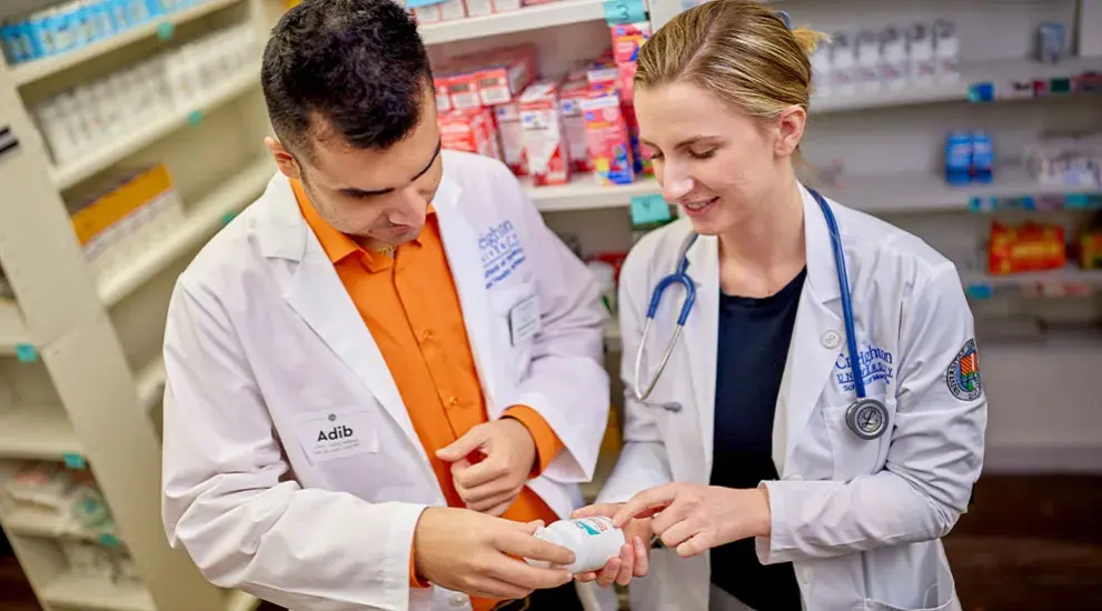 Pharmacy student & faculty member in Creighton Pharmacy