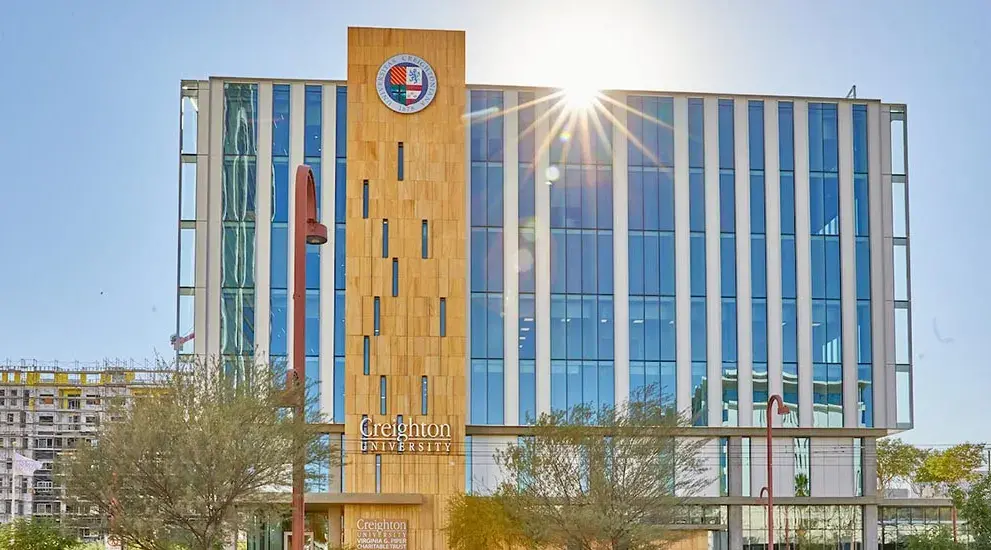 Phoenix Campus Building Exterior at Sunrise
