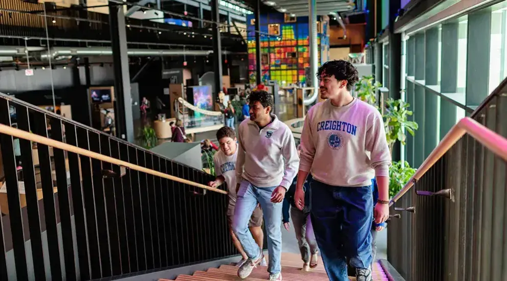 Gathering in fun Omaha location.