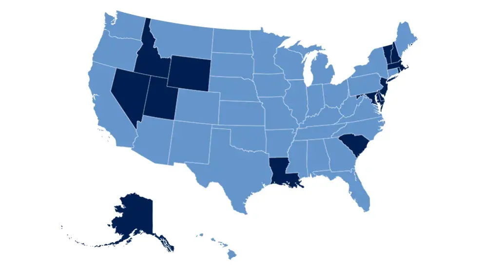 38 states, 11 countries
