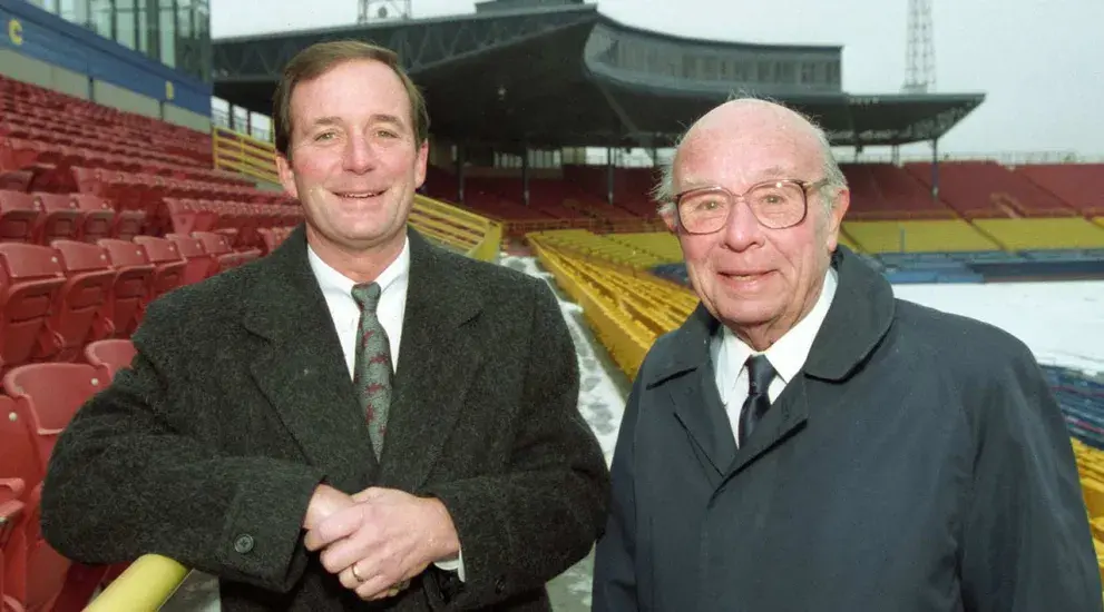 Jack Diesing Jr. and Jack Diesing Sr. at Rosenblatt Stadium