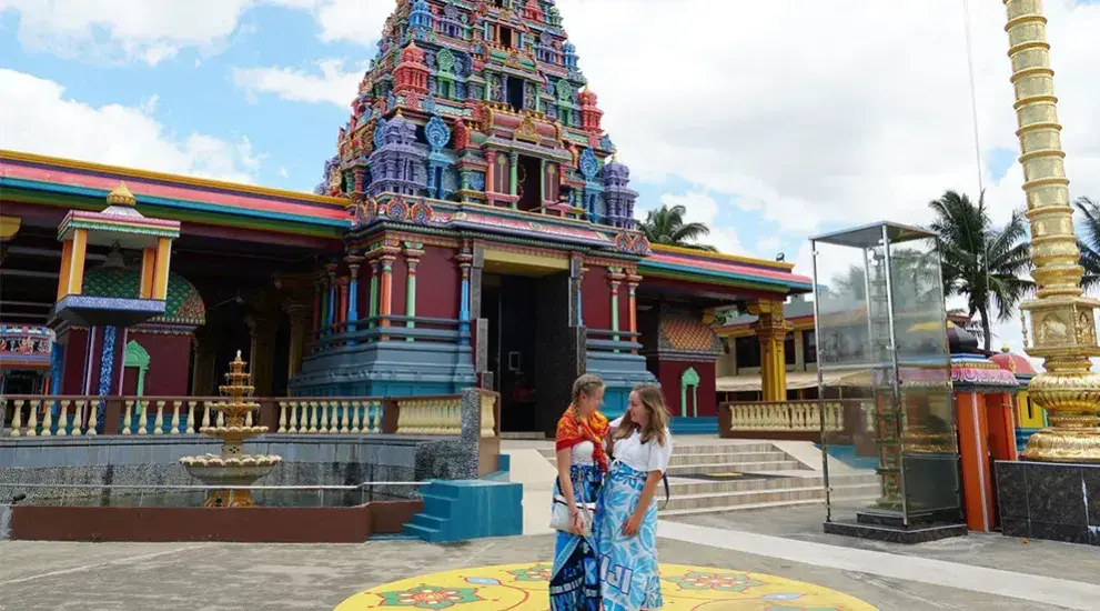 Students on trip abroad