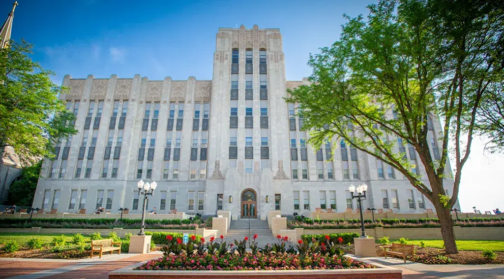 Creighton Hall and courtyard