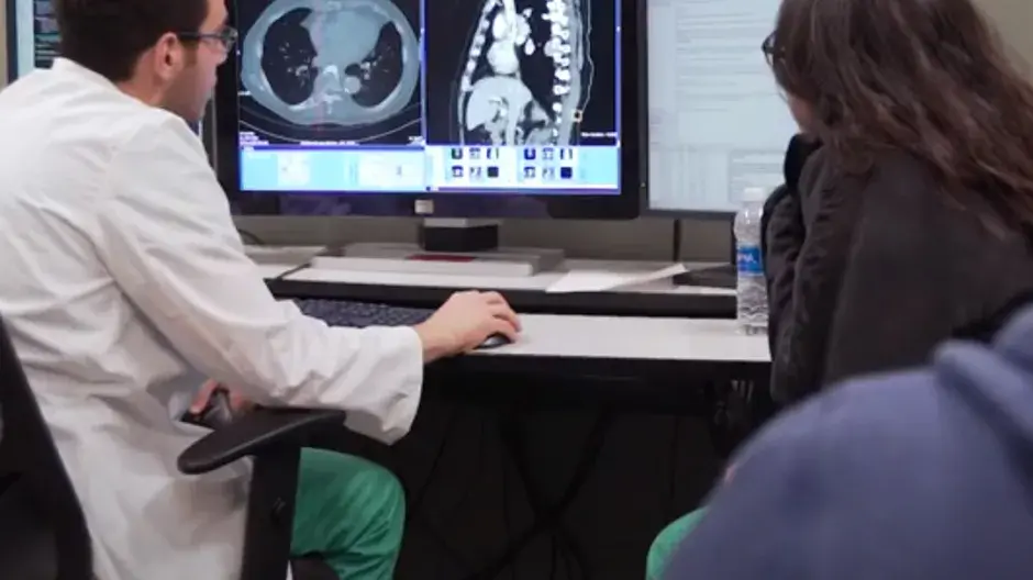 Radiology residents working