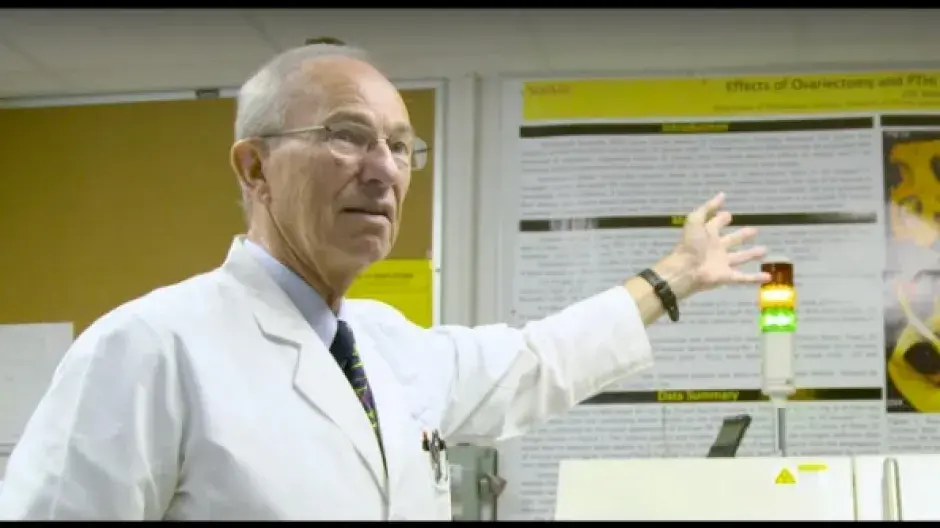 Video thumbnail featuring Creighton professor Robert Recker, MD
